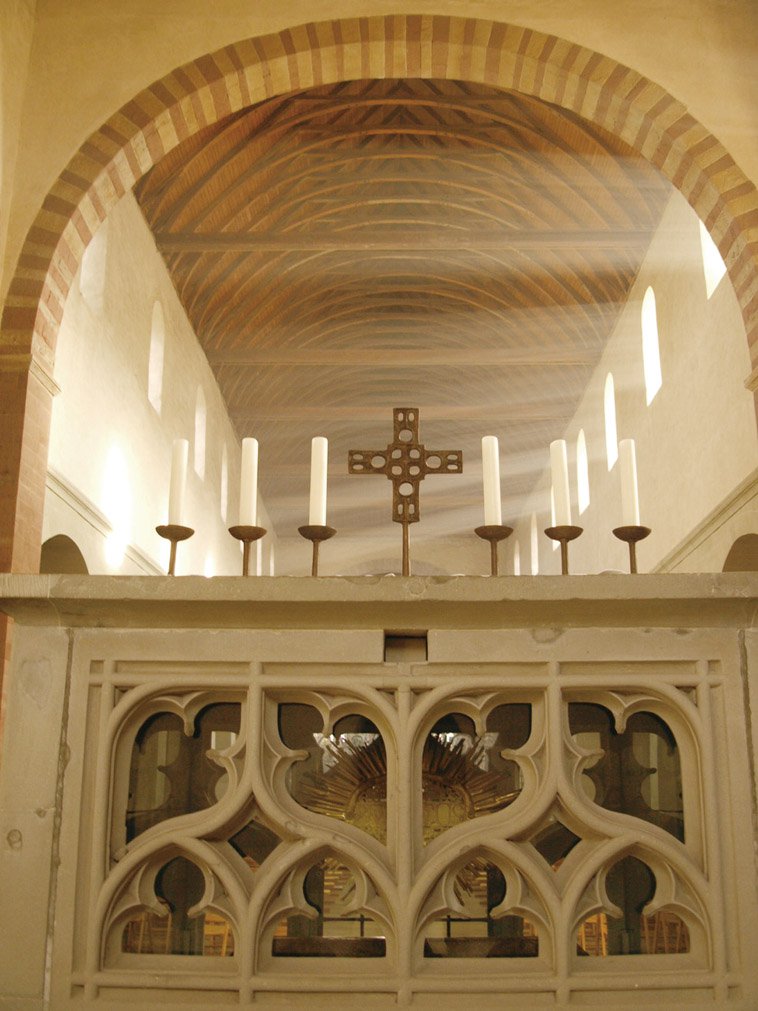 描述: 馬利亞馬可教堂中祭壇一隅