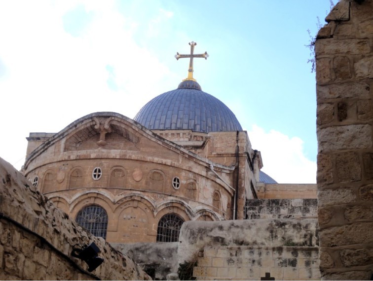 耶路撒冷 Jerusalem, 悲苦路 Via Dolorosa, 第10至14站： 聖墓堂外觀 Church of Holy Sepulchre